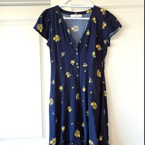 Blue floral Loft dress